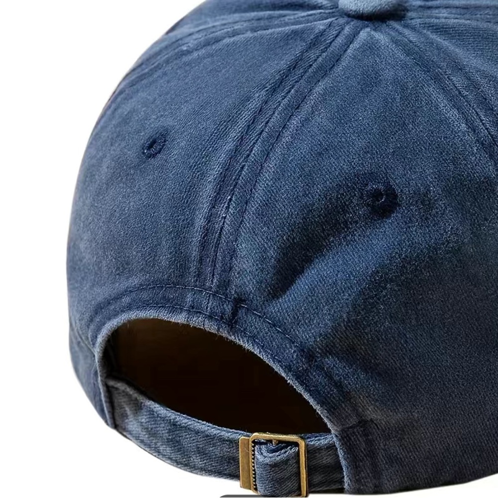 Black Simply Blessed Embroidery Baseball Cap Unisex Distressed Solid… - Picture 3 of 3